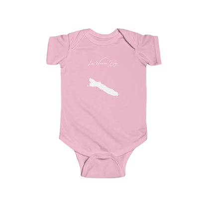 Washington  Lake  Wenatchee  Onesie  front  position  view  from  front  pink.webp