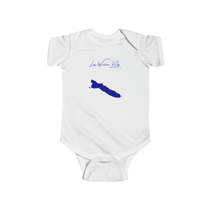 Washington  Lake  Wenatchee  Onesie  front  position  view  from  front  white.webp