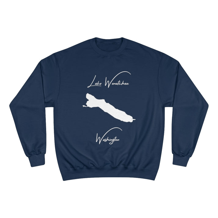 Washington  Lake  Wenatchee  Sweatshirt  front  position  view  from  front  navy.webp