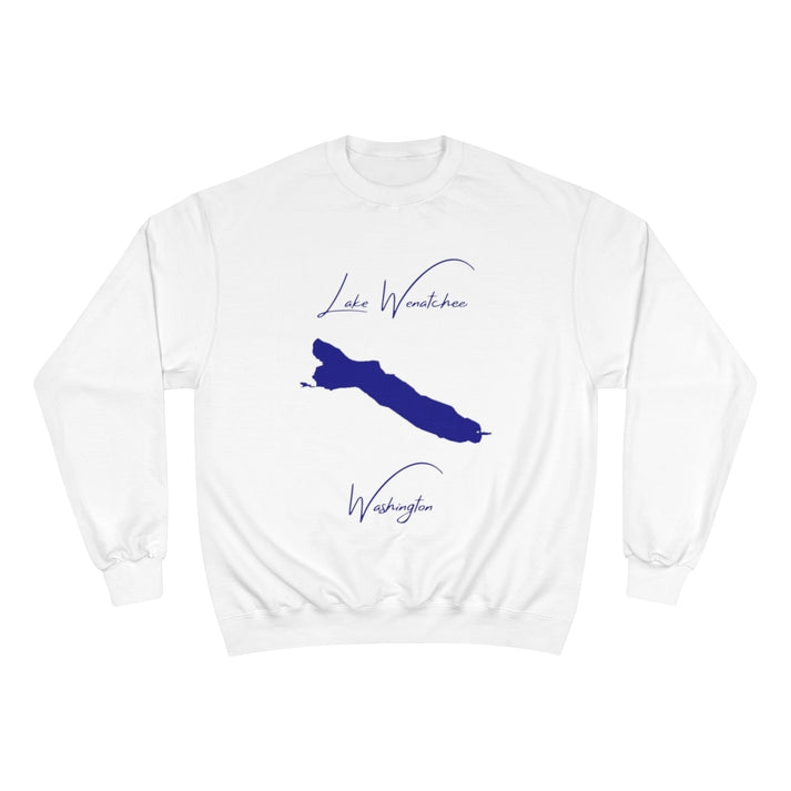 Washington  Lake  Wenatchee  Sweatshirt  front  position  view  from  front  white.webp