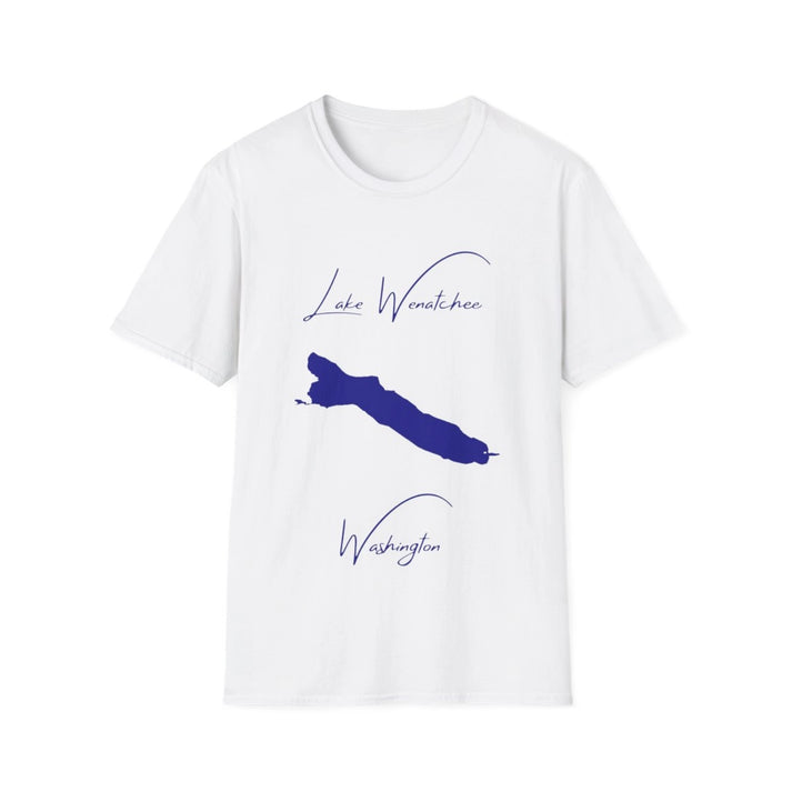 Washington  Lake  Wenatchee  T-shirt  front  position  view  from  front  white.webp
