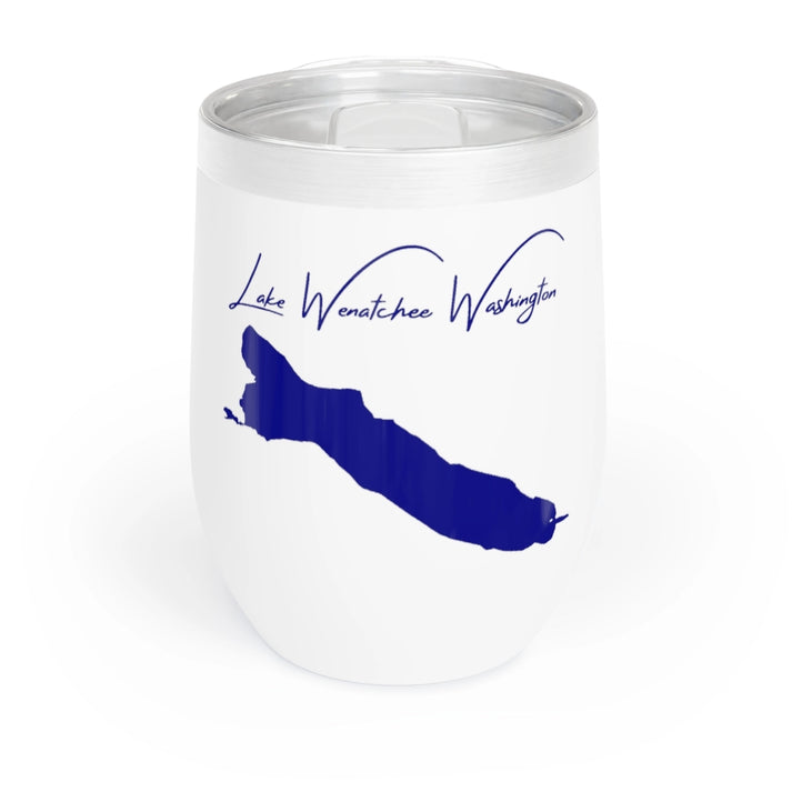 Washington  Lake  Wenatchee  Wine  Tumbler  front  position  view  from  front  white.webp