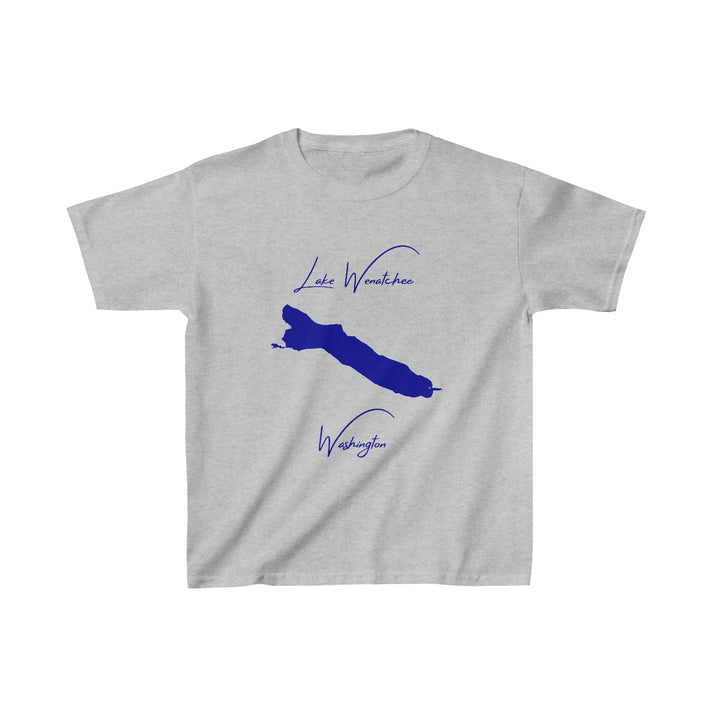 Washington  Lake  Wenatchee  Youth  T-shirt  front  position  view  from  front  sport  grey.webp