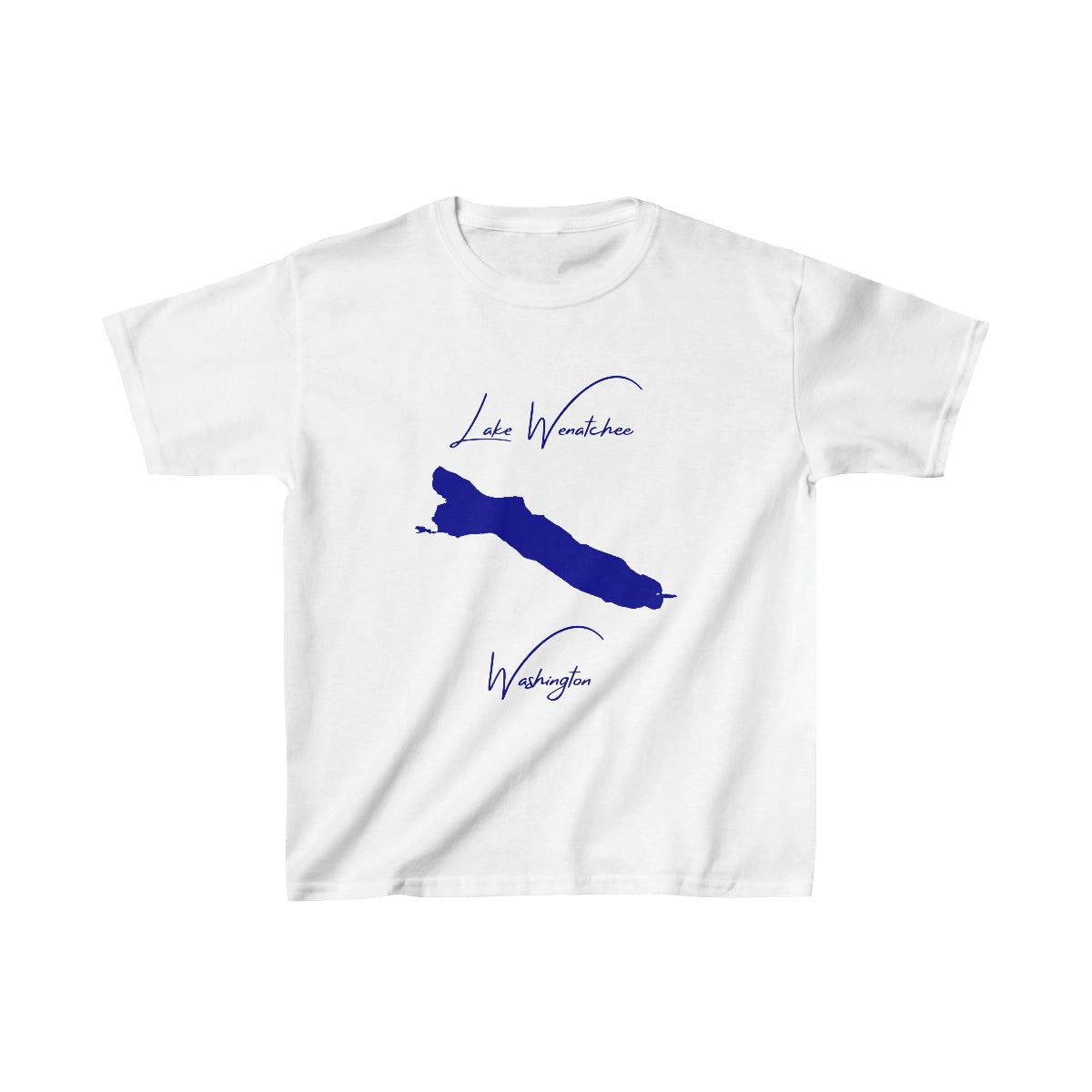 Washington  Lake  Wenatchee  Youth  T-shirt  front  position  view  from  front  white.webp