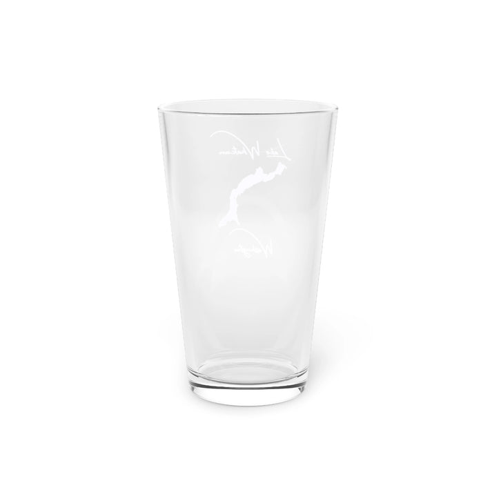 Washington  Lake  Whatcom  16oz  Pint  Glass  front  position  view  from  back  16oz.webp