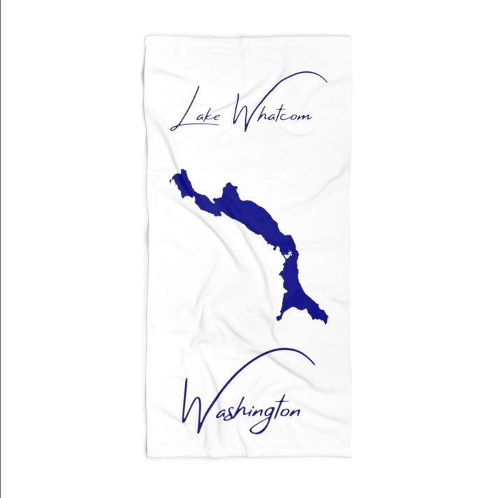 Washington  Lake  Whatcom  Beach  Towel  front  position  view  from  front  36  x  72.webp