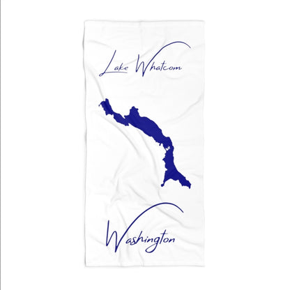 Washington  Lake  Whatcom  Beach  Towel  front  position  view  from  front  36  x  72.webp