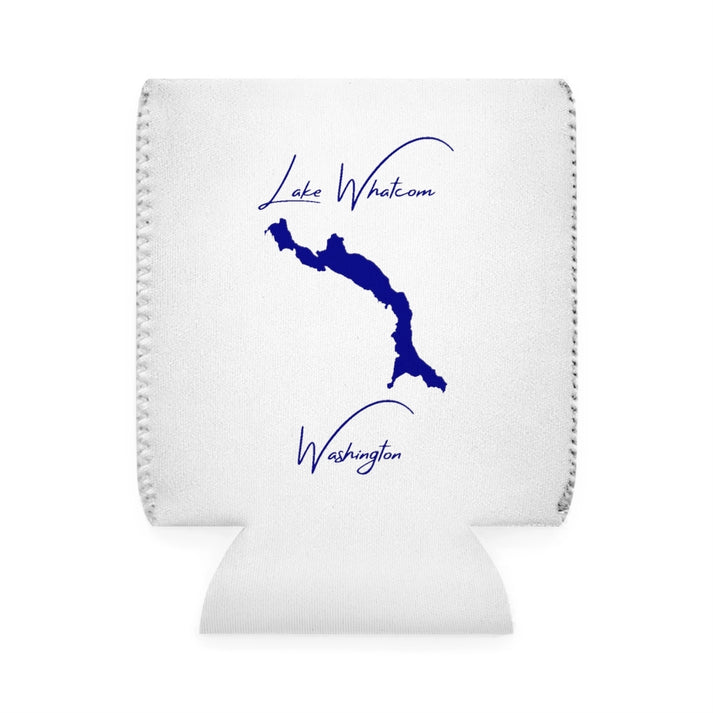 Washington  Lake  Whatcom  Can  Koozie  front  position  view  from  front-1  white.webp