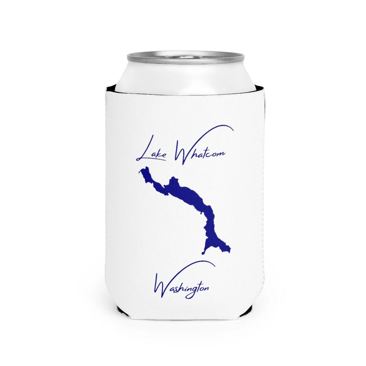 Washington  Lake  Whatcom  Can  Koozie  front  position  view  from  front-2  white.webp