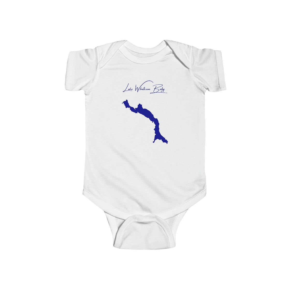 Washington  Lake  Whatcom  Onesie  front  position  view  from  front  white.webp
