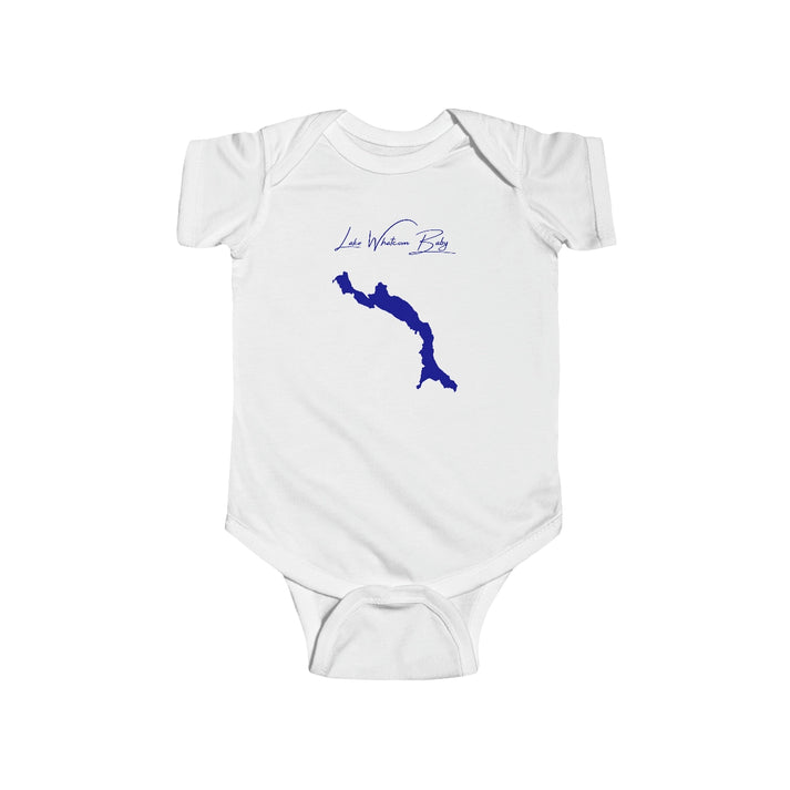 Washington  Lake  Whatcom  Onesie  front  position  view  from  front  white.webp