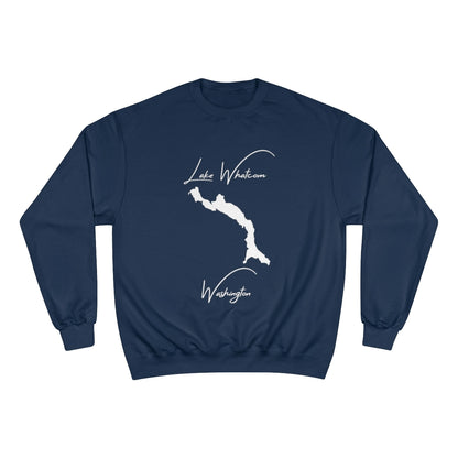 Washington  Lake  Whatcom  Sweatshirt  front  position  view  from  front  navy.webp
