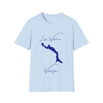Washington  Lake  Whatcom  T-shirt  front  position  view  from  front  light  blue.webp