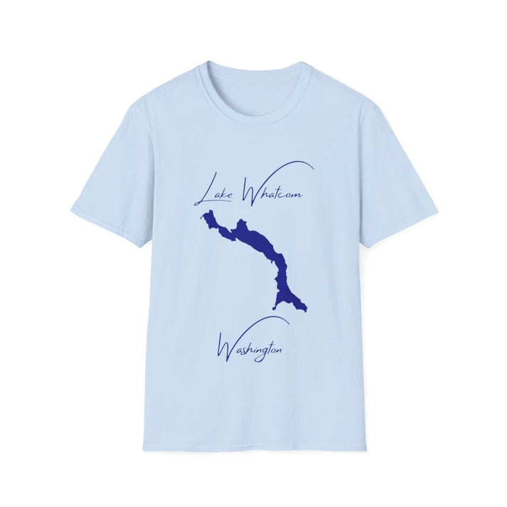 Washington  Lake  Whatcom  T-shirt  front  position  view  from  front  light  blue.webp