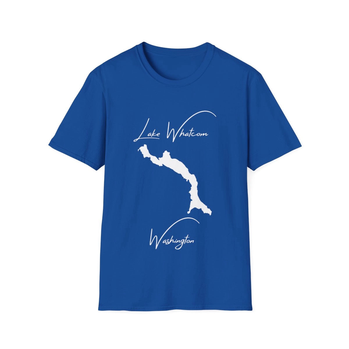 Washington  Lake  Whatcom  T-shirt  front  position  view  from  front  royal.webp