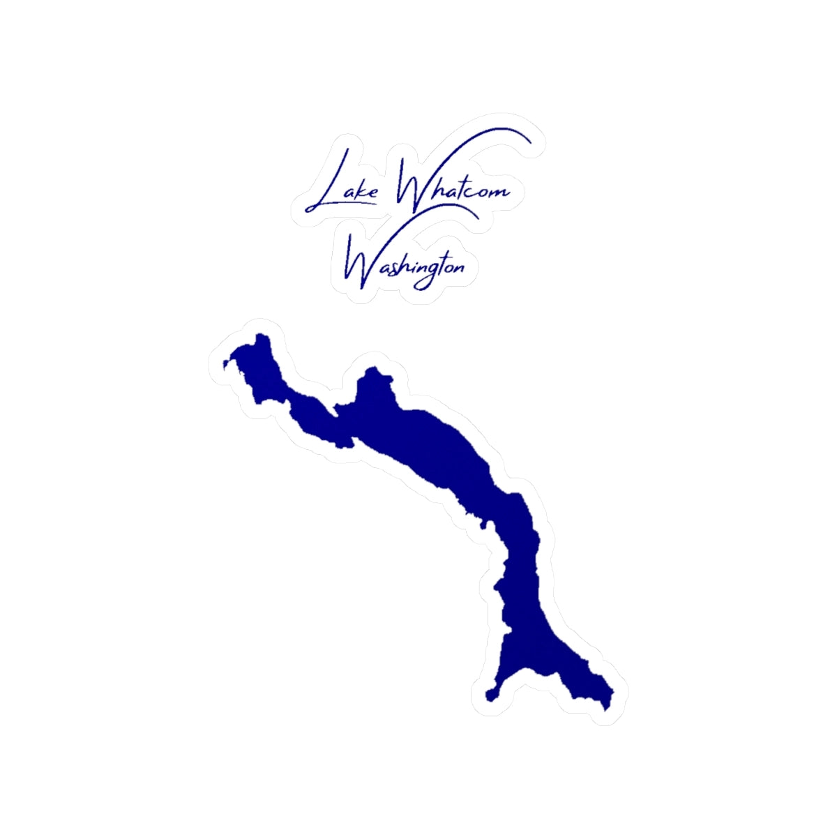 Washington  Lake  Whatcom  Vinyl  Decal  other  position  view  from  front  4  x  6.webp