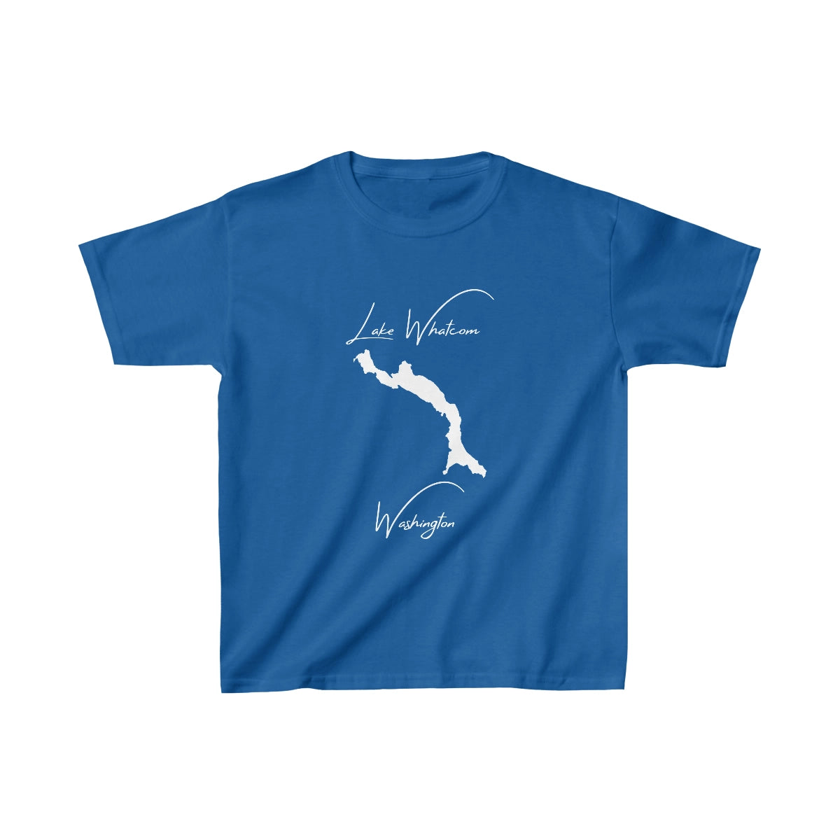 Washington  Lake  Whatcom  Youth  T-shirt  front  position  view  from  front  royal.webp