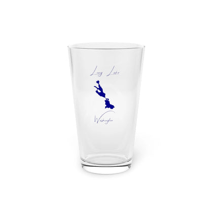 Washington  Long  Lake  16oz  Pint  Glass  front  position  view  from  front  16oz.webp