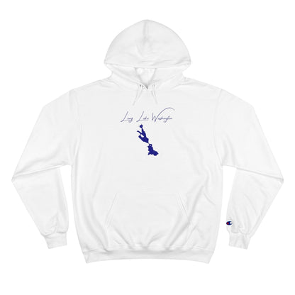 Washington  Long  Lake  Hoodie  front  position  view  from  front  white.webp