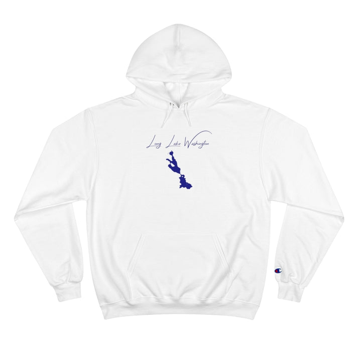 Washington  Long  Lake  Hoodie  front  position  view  from  front  white.webp