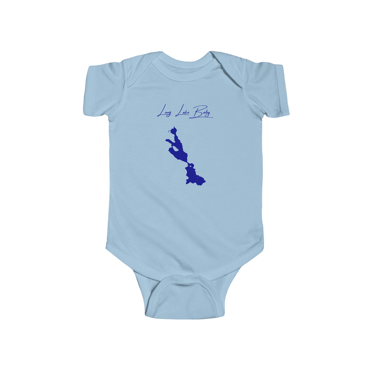 Washington  Long  Lake  Onesie  front  position  view  from  front  light  blue.webp