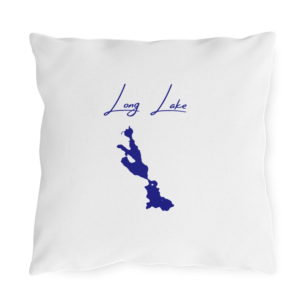 Washington  Long  Lake  Outdoor  Pillow  front  position  view  from  front  16  x  16.webp