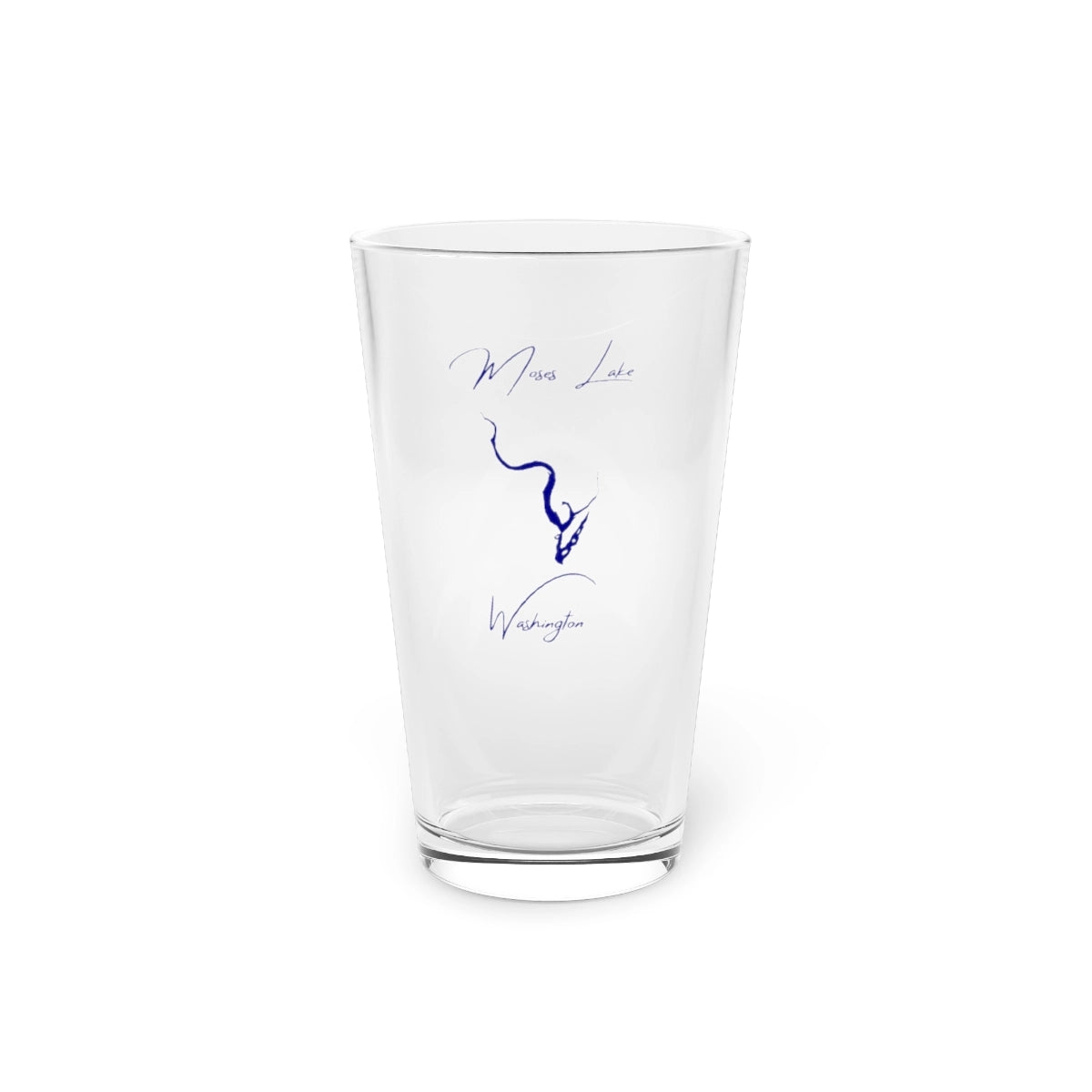 Washington  Moses  Lake  16oz  Pint  Glass  front  position  view  from  front  16oz.webp