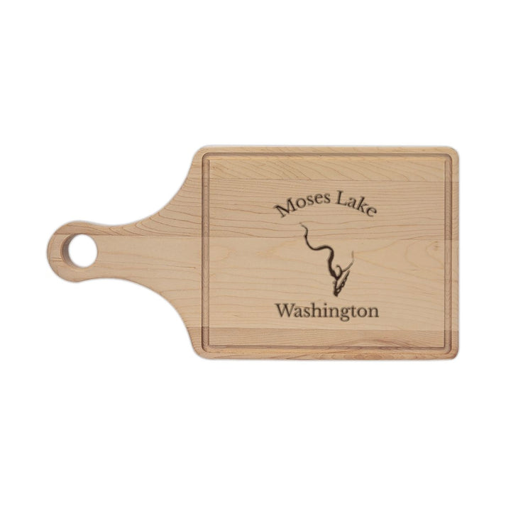 Washington  Moses  Lake  Engraved  Cutting  Board  front  position  view  from  front  maple.webp
