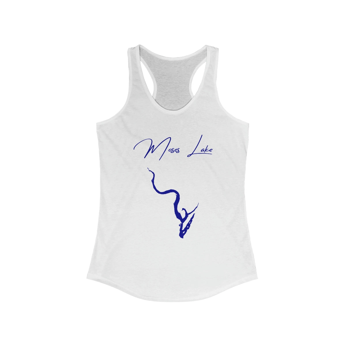 Washington  Moses  Lake  Racerback-Tank  front  position  view  from  front  solid  white.webp