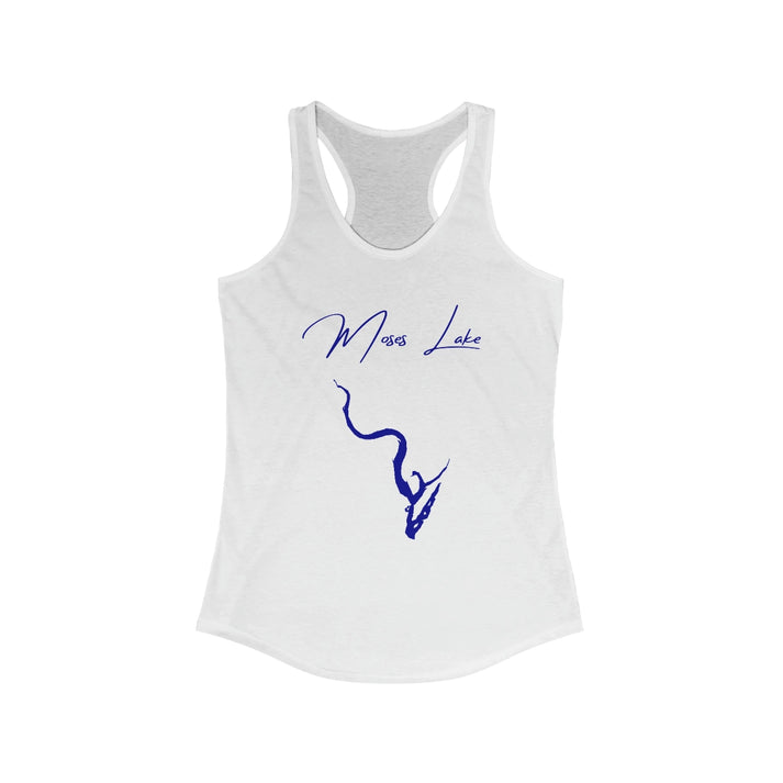 Washington  Moses  Lake  Racerback-Tank  front  position  view  from  front  solid  white.webp