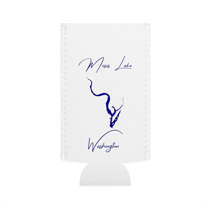 Washington  Moses  Lake  Slim  Can  Koozie  front  position  view  from  flat-front  white.webp