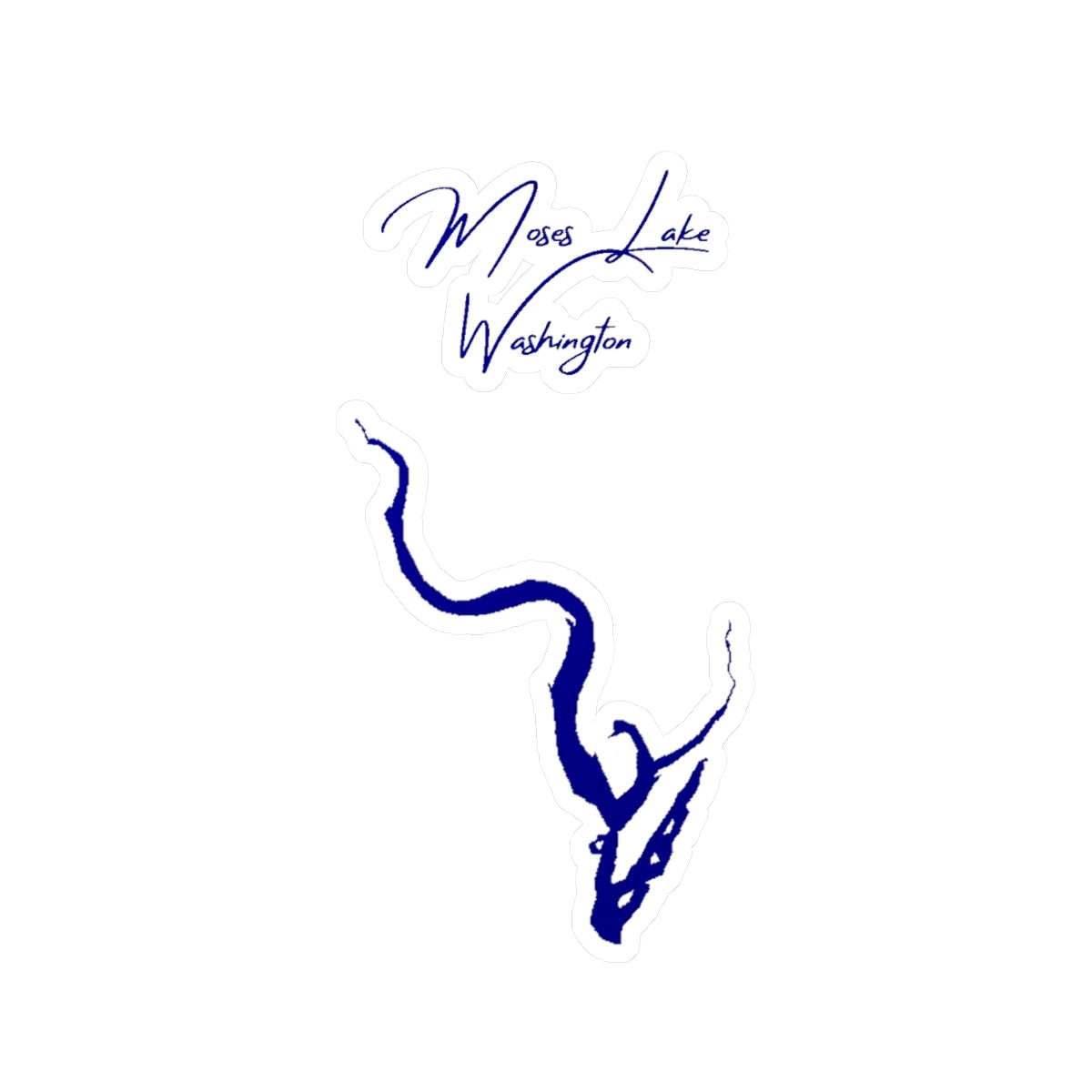 Washington  Moses  Lake  Vinyl  Decal  other  position  view  from  front  4  x  6.webp