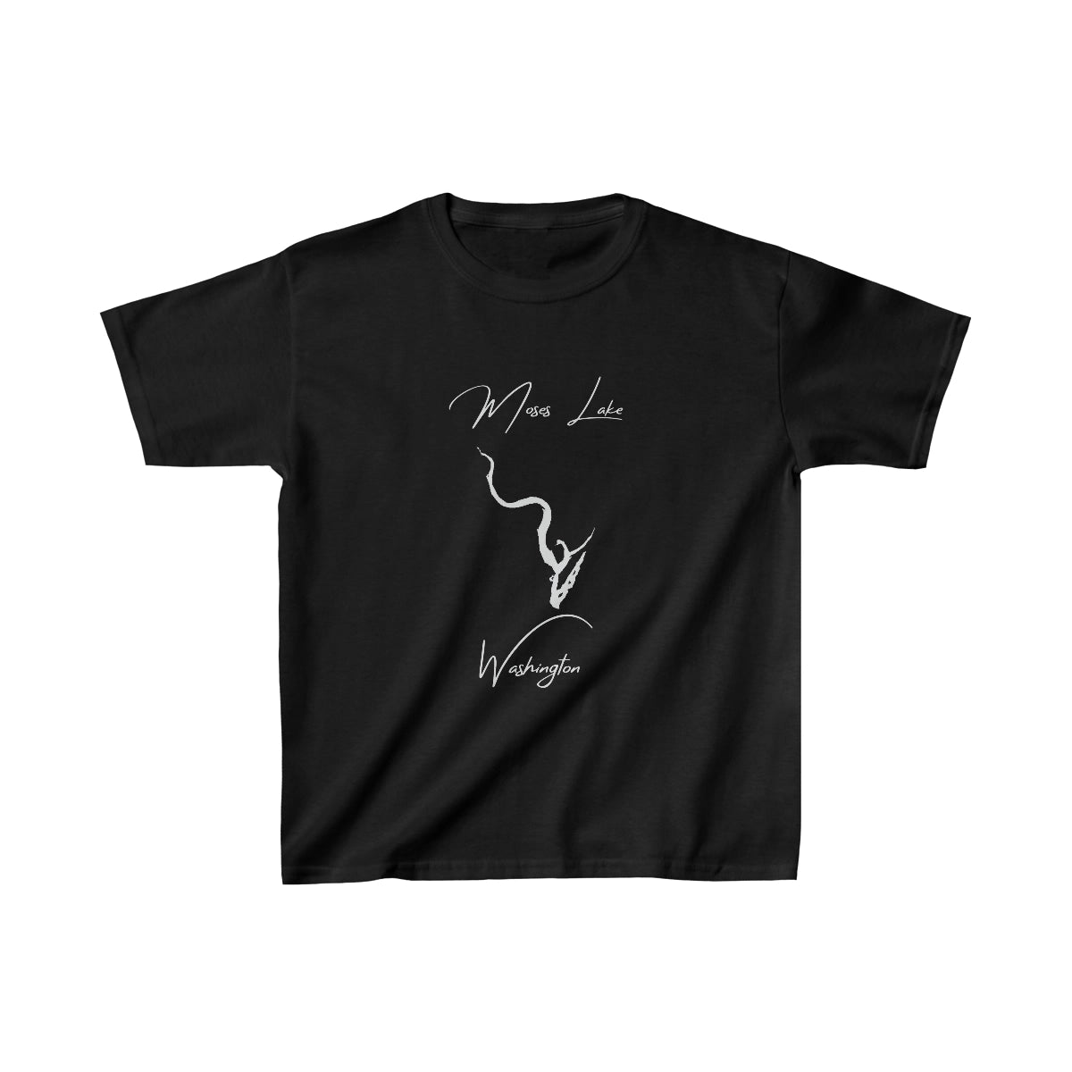Washington  Moses  Lake  Youth  T-shirt  front  position  view  from  front  black.webp