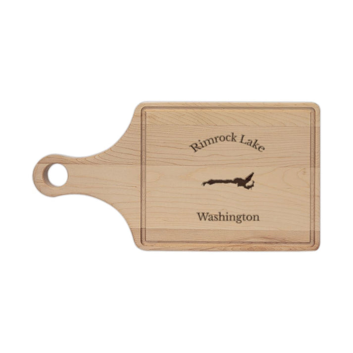 Washington  Rimrock  Lake  Engraved  Cutting  Board  front  position  view  from  front  maple.webp