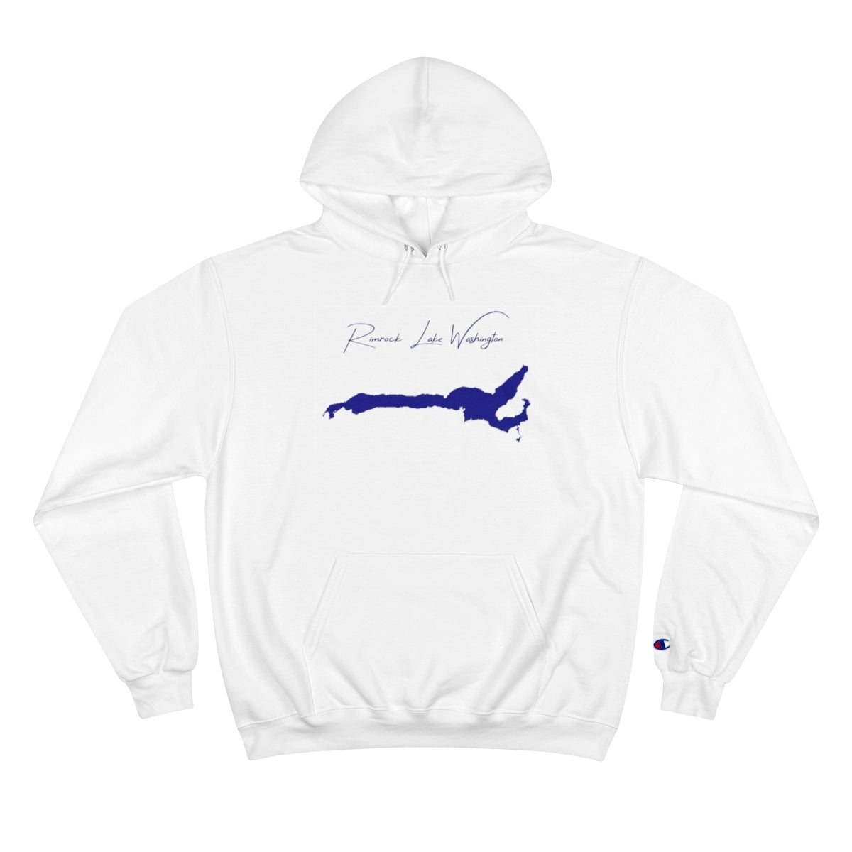 Washington  Rimrock  Lake  Hoodie  front  position  view  from  front  white.webp