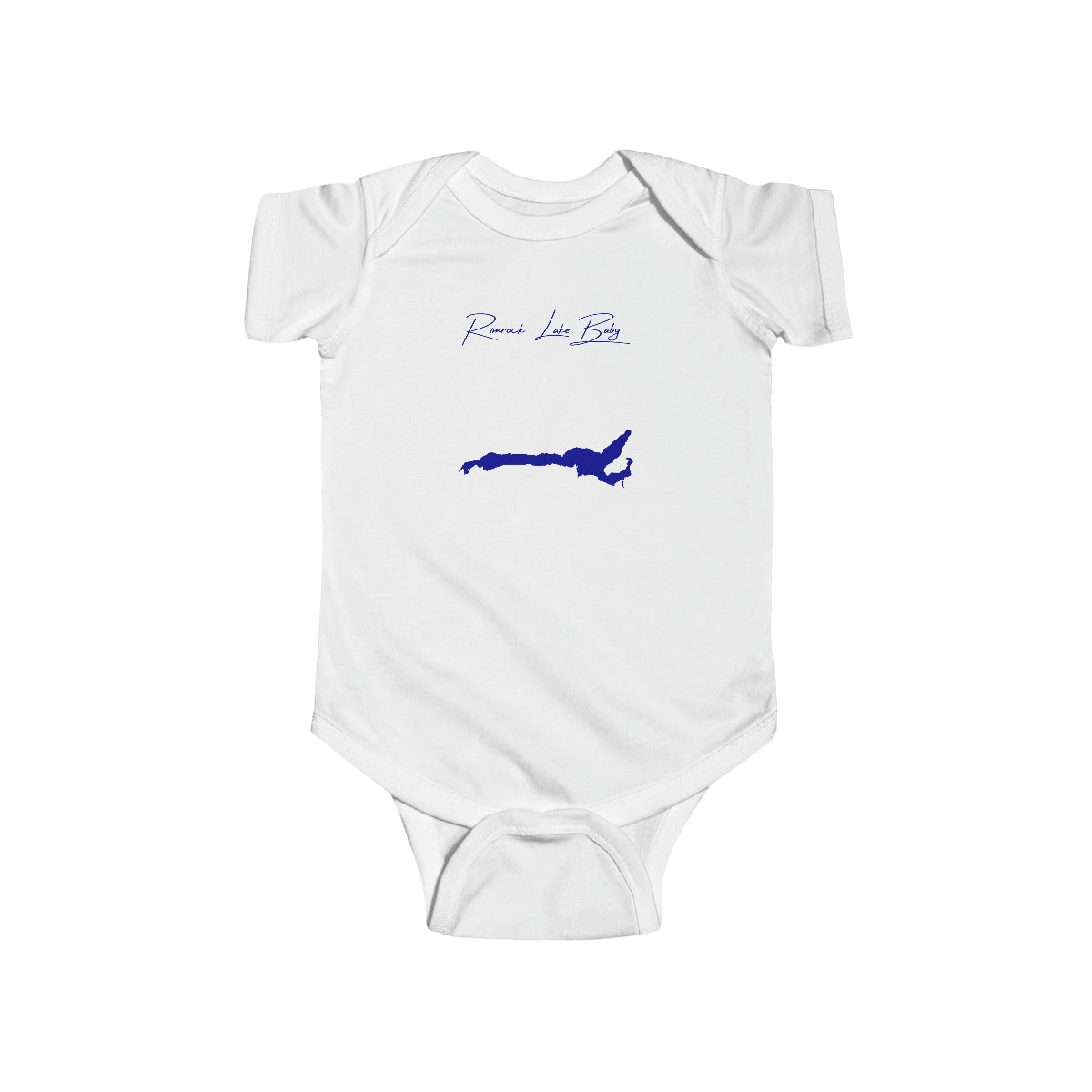 Washington  Rimrock  Lake  Onesie  front  position  view  from  front  white.webp