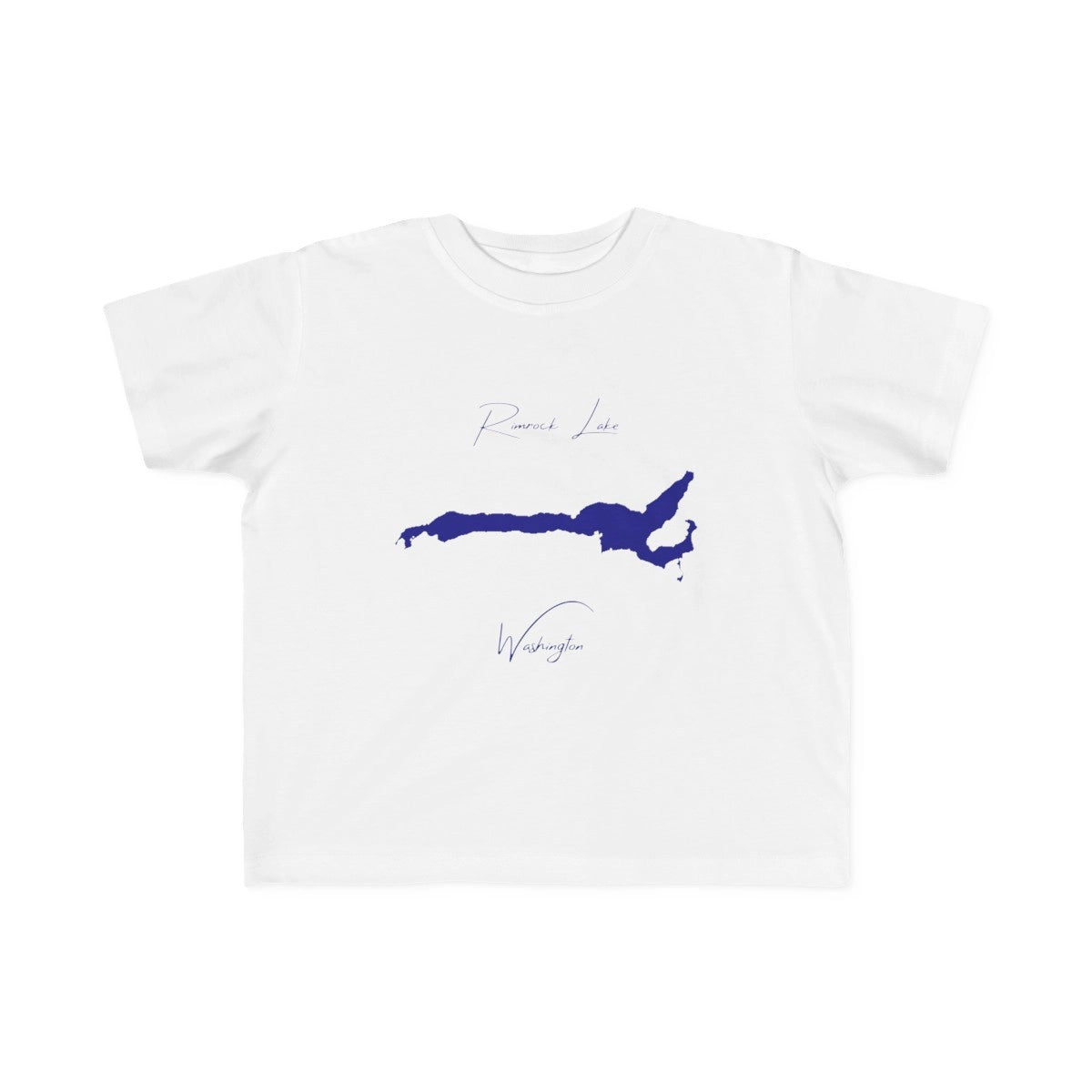 Washington  Rimrock  Lake  Toddler  T-shirt  front  position  view  from  front  white.webp
