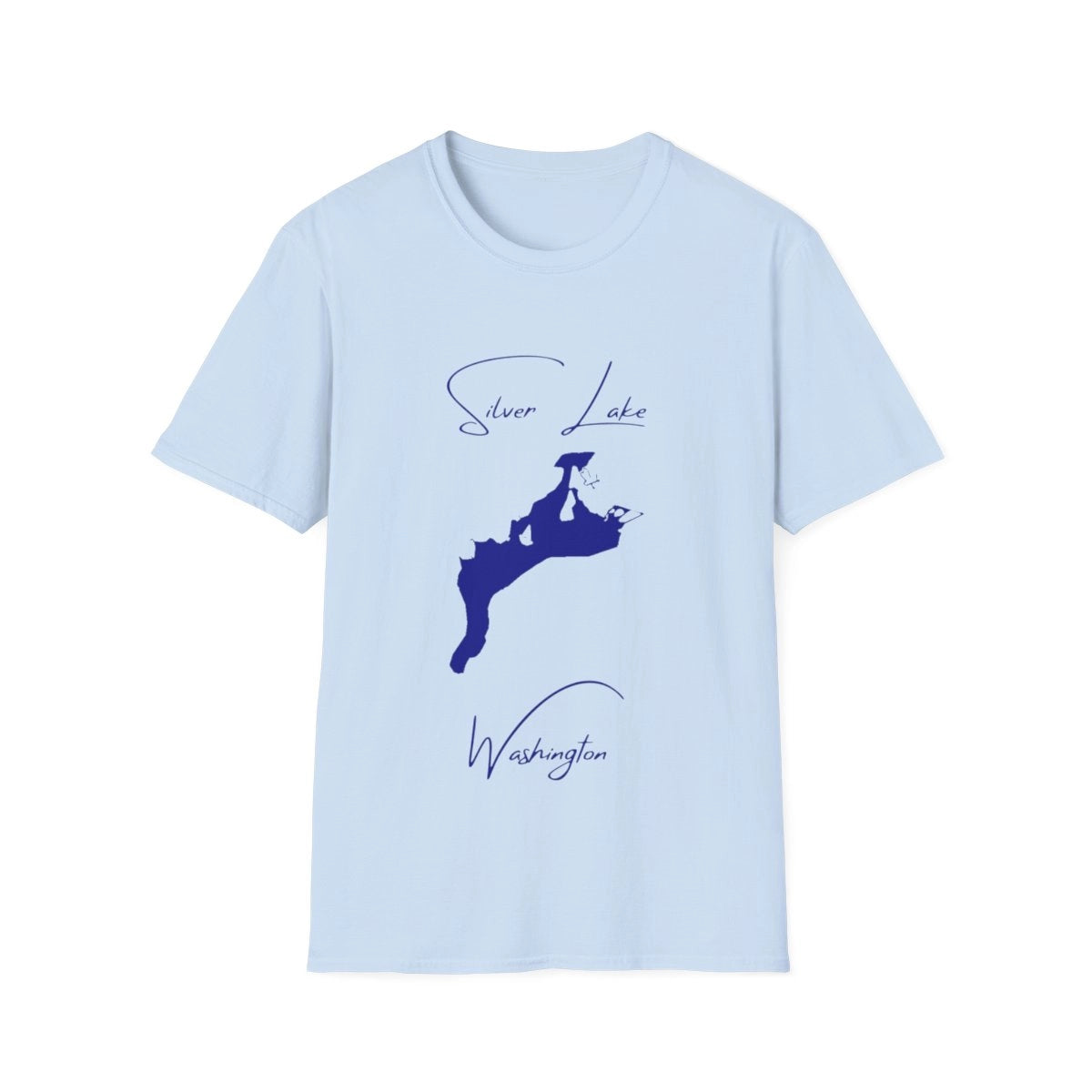 Washington  Silver  Lake  T-shirt  front  position  view  from  front  light  blue.webp