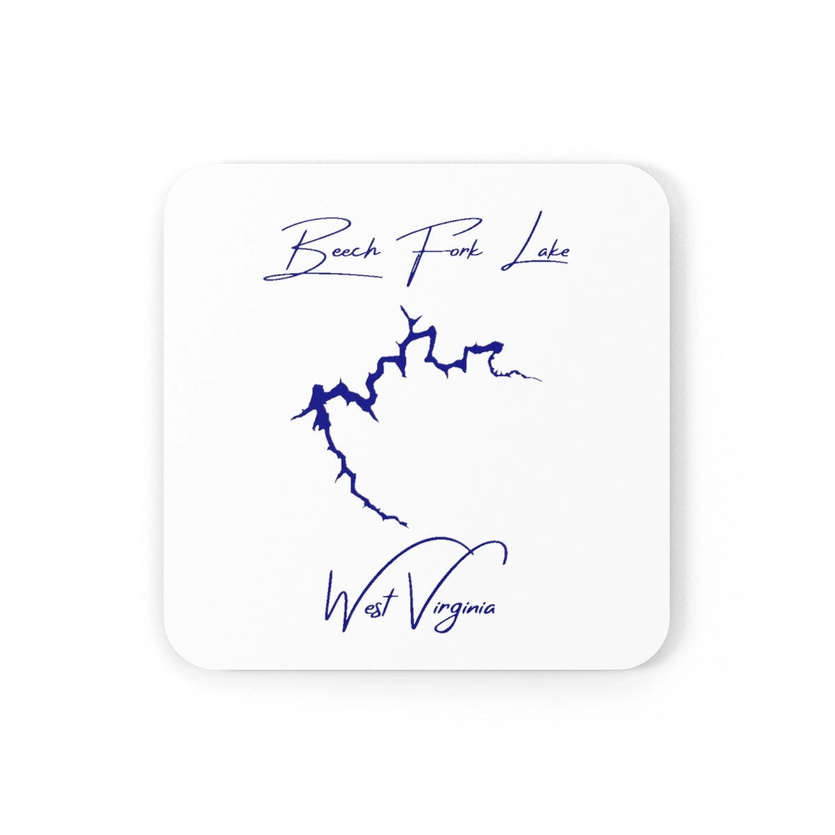 West  Virginia  Beech  Fork  Lake  Coaster  Set  front  position  view  from  front  3.75  x  3.75.webp