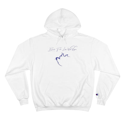 West  Virginia  Beech  Fork  Lake  Hoodie  front  position  view  from  front  white.webp