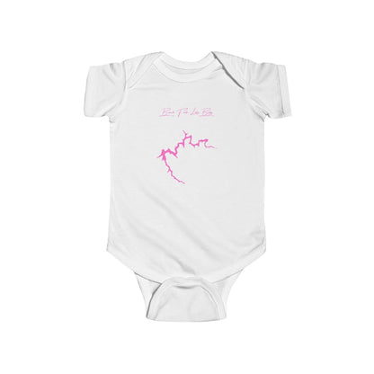 West  Virginia  Beech  Fork  Lake  Onesie  front  position  view  from  front  white.webp