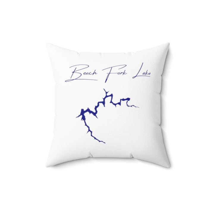 West  Virginia  Beech  Fork  Lake  Pillow  front  position  view  from  back  16  x  16.webp