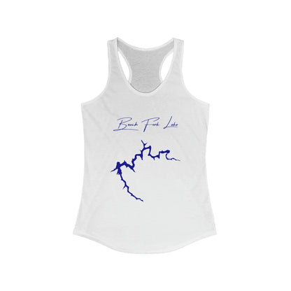 West  Virginia  Beech  Fork  Lake  Racerback-Tank  front  position  view  from  front  solid  white.webp