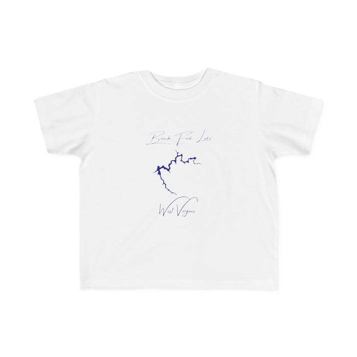 West  Virginia  Beech  Fork  Lake  Toddler  T-shirt  front  position  view  from  front  white.webp