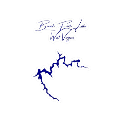 West  Virginia  Beech  Fork  Lake  Vinyl  Decal  other  position  view  from  front  4  x  6.webp