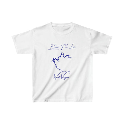 West  Virginia  Beech  Fork  Lake  Youth  T-shirt  front  position  view  from  front  white.webp