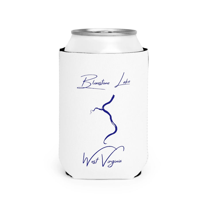 West  Virginia  Bluestone  Lake  Can  Koozie  front  position  view  from  front-2  white.webp