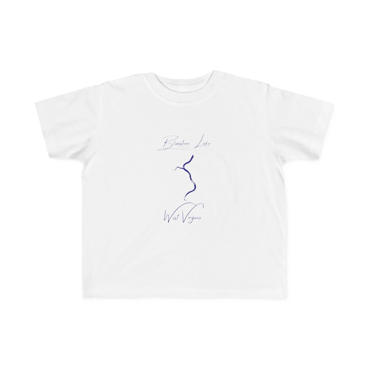 West  Virginia  Bluestone  Lake  Toddler  T-shirt  front  position  view  from  front  white.webp