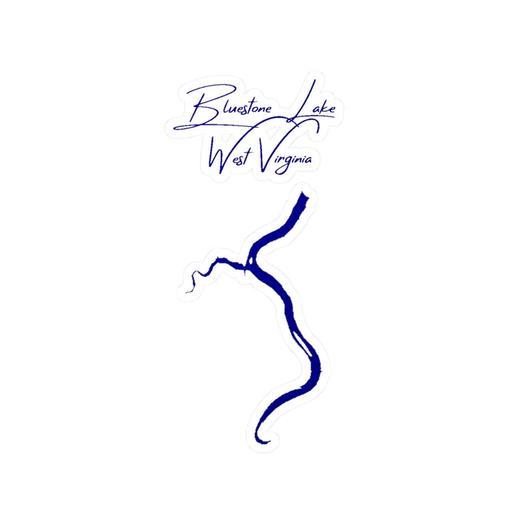 West  Virginia  Bluestone  Lake  Vinyl  Decal  other  position  view  from  front  4  x  6.webp