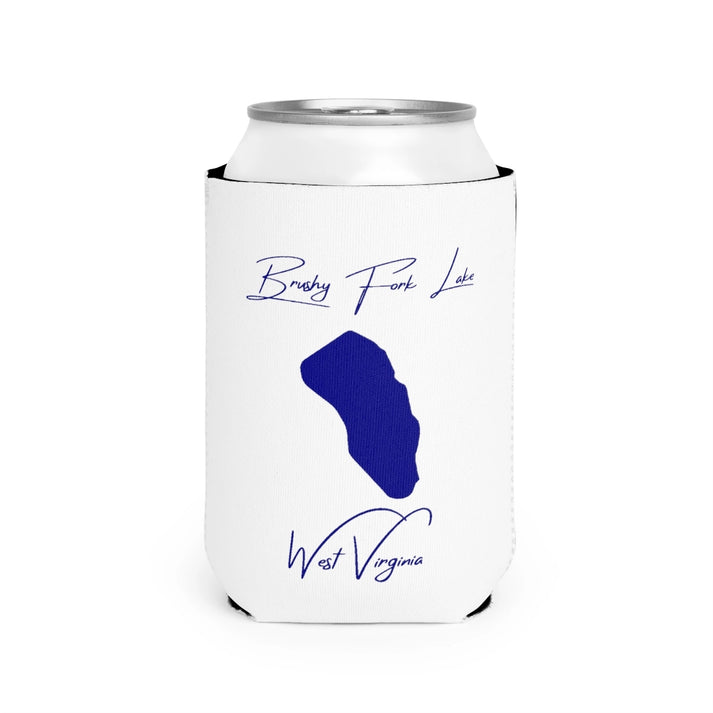 West  Virginia  Brushy  Fork  Lake  Can  Koozie  front  position  view  from  front-2  white.webp